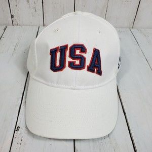 USA Maccabian Adjustable Strap Cap Hat White One Size Fits Most M21 2022